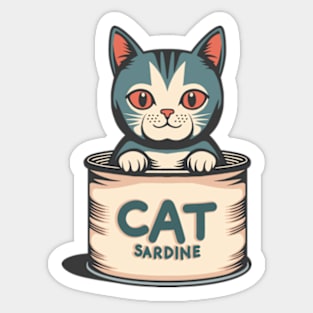 Cat Sardine Sticker